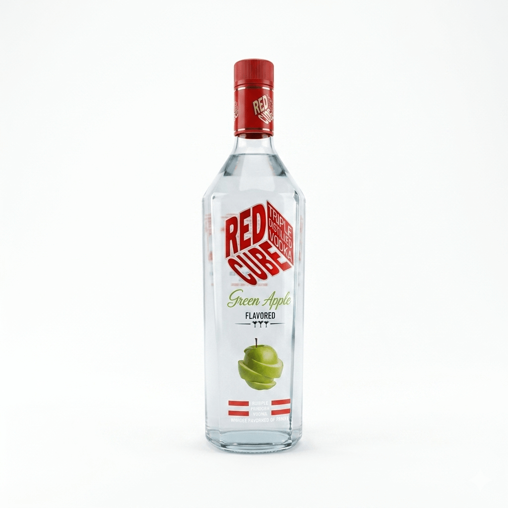 Red Cube Green Apple 750ml