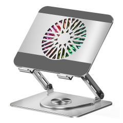 Cooler para Laptop Coolbox Teraware L121RGB Plateado - Hasta 17