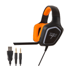 Audífonos Gamer Coolbox T4G HP921 Negro - Jack 3.5 mm, Micrófono y RGB