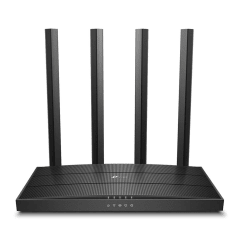 Router TP-Link Archer C80 Negro - Wi-Fi AC1900 Doble Banda, MU-MIMO, 4 Antenas y Puertos Gigabit