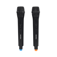 Micrófonos Inalámbricos Decibel FV-1003D Negro - VHF X2, Receptor Base y Cable