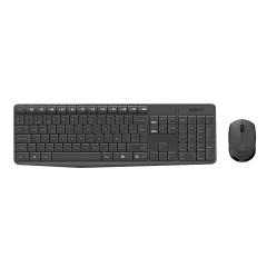 Kit Teclado y Mouse Logitech MK235 Negro - 2.4 GHz, Español y Receptor USB