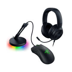 Kit Gamer Razer Negro - Kraken X Lite + DeathAdder Essential + Bungee V3 Chroma