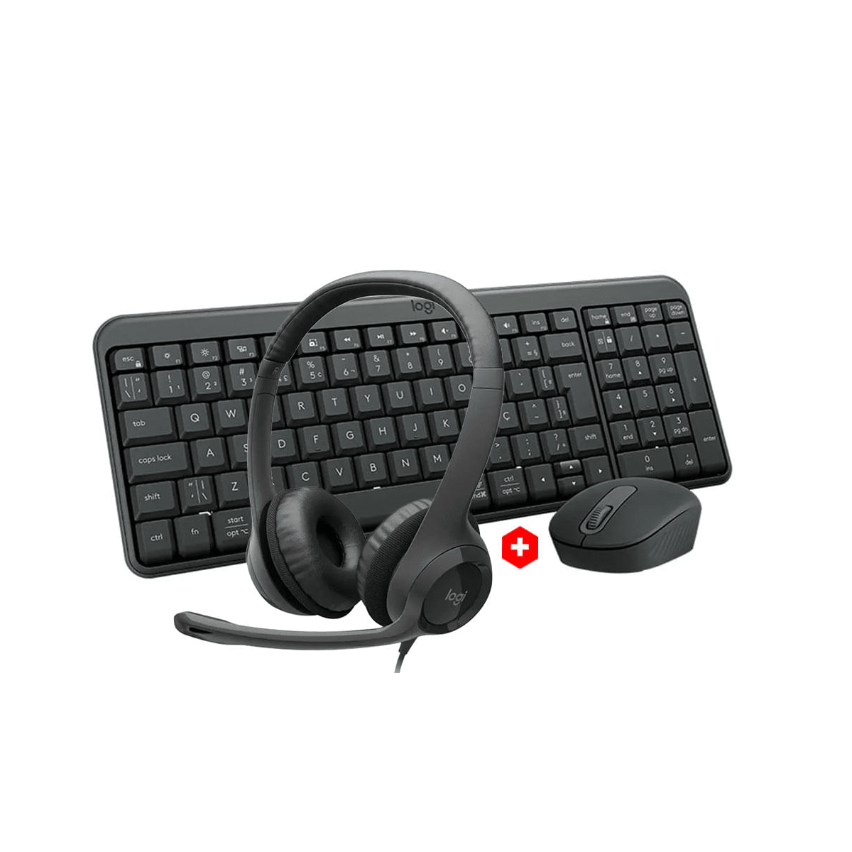 Combo Logitech H390 + MK250 Negro - Headset USB y Kit Teclado/Mouse Inalámbrico1