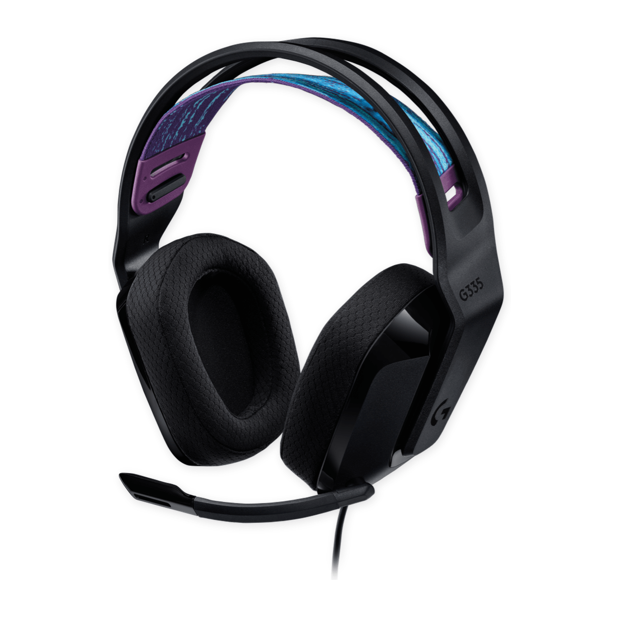 Audífonos Gamer Logitech G335 Negro - Drivers 40 mm, Mic Flip-to-Mute y Jack 3.5 mm1