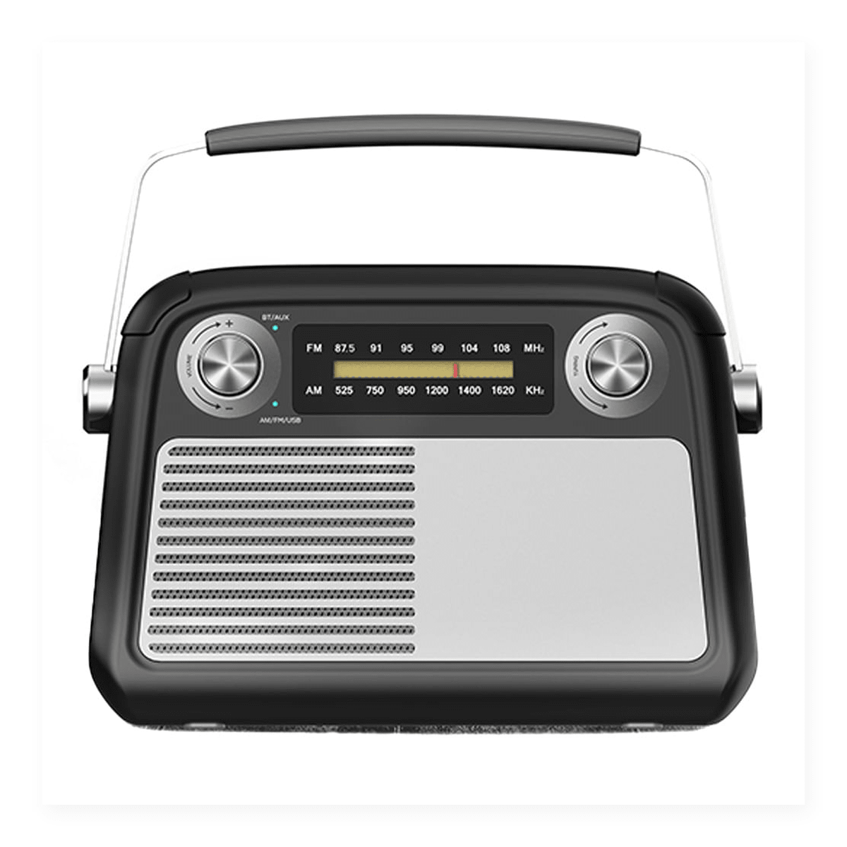 Radio Bluetooth Richards FB-R102 Negro - AM/FM, BT 5.3, USB, AUX y Diseño Retro1