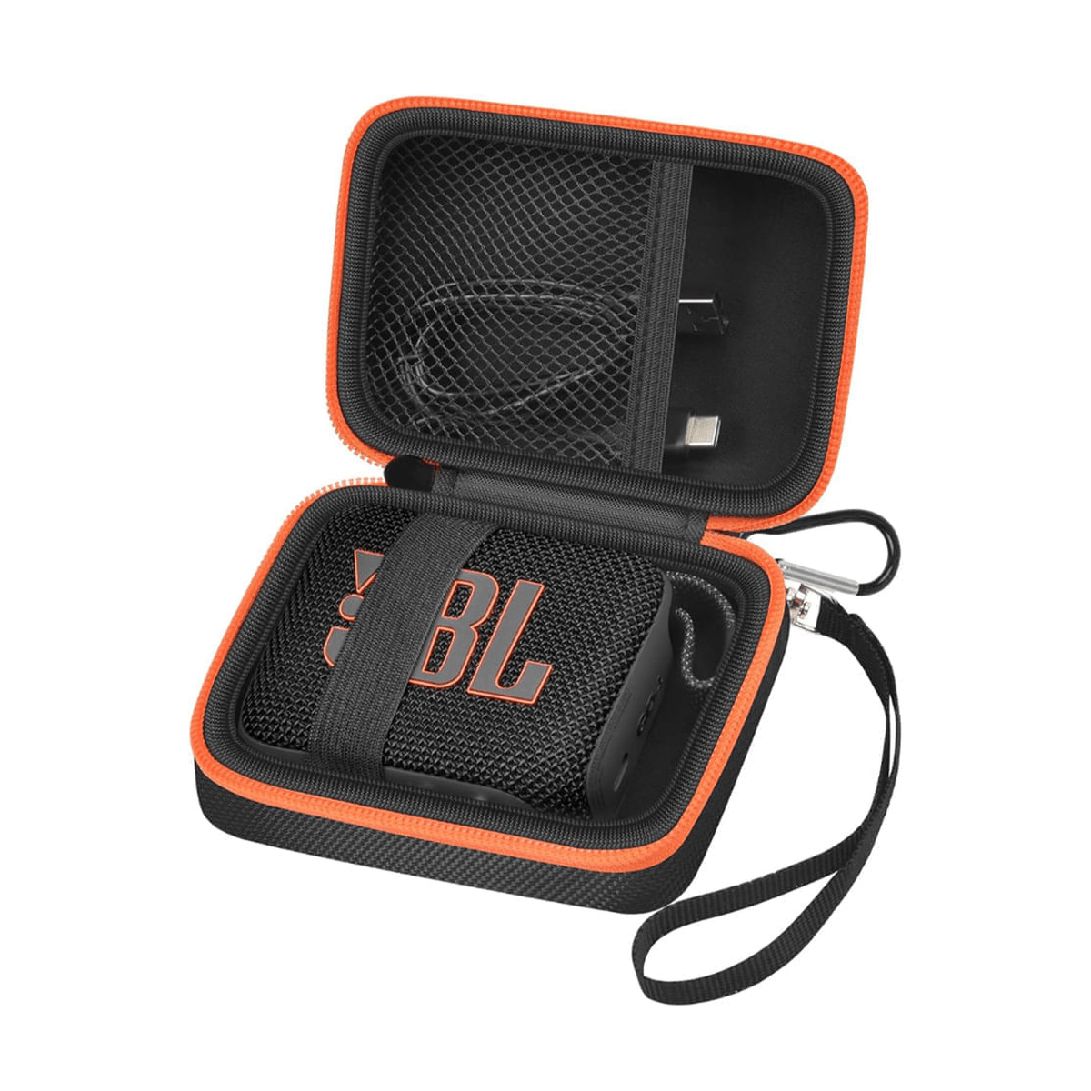 Estuche Roadtrip para Parlante JBL GO 4 Negro - Protección Portátil 13.5x9x6.5 cm2