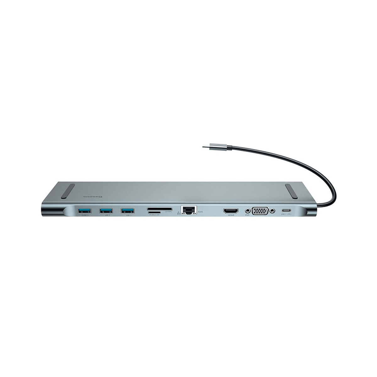 Hub Baseus Dockins Station 10 en 1 Gris - USB-C, HDMI 4K, VGA, PD 60W y Ethernet2