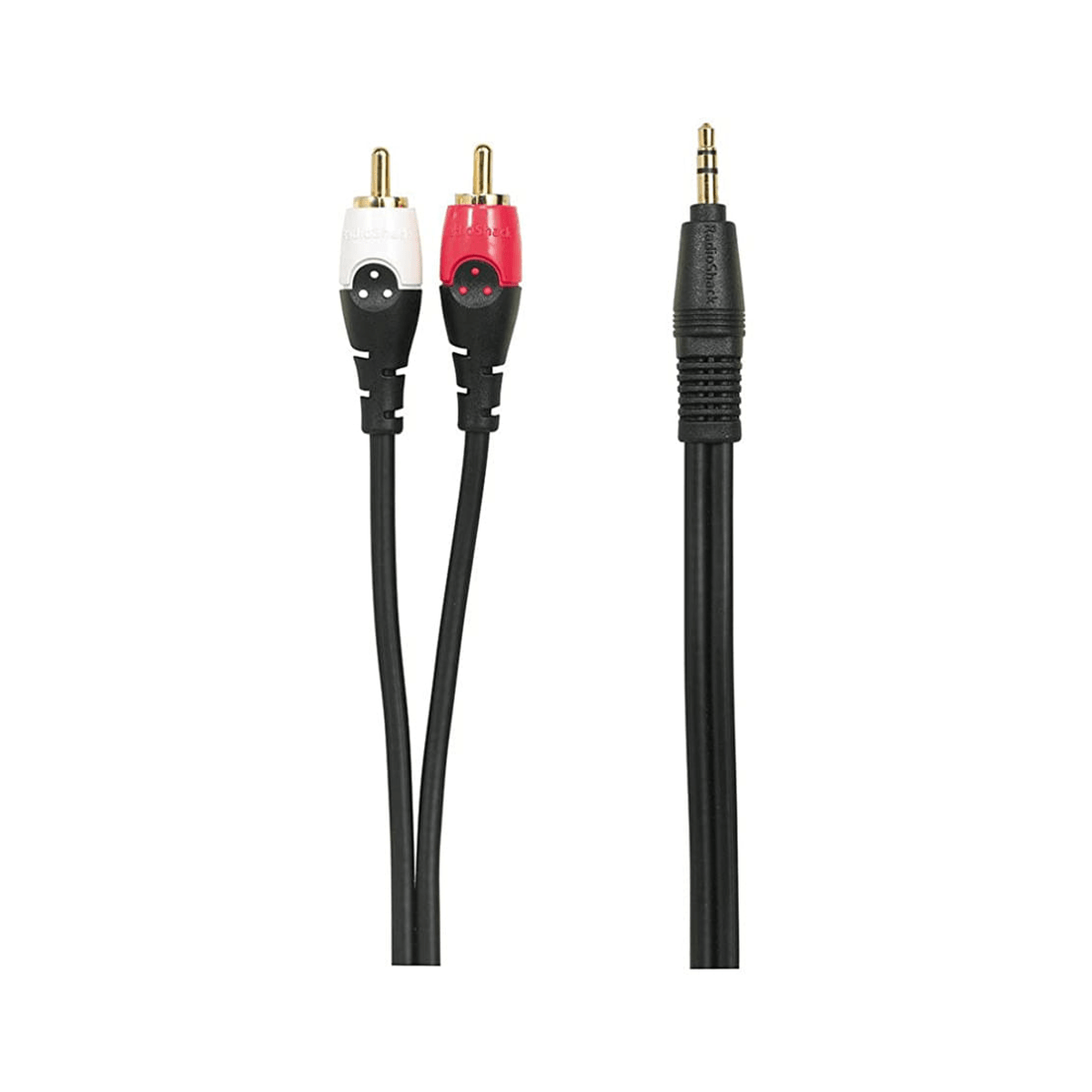 Cable Audio RadioShack 4200495 3.5 mm a 2 RCA Negro - Estéreo Blindado 1.8 m2