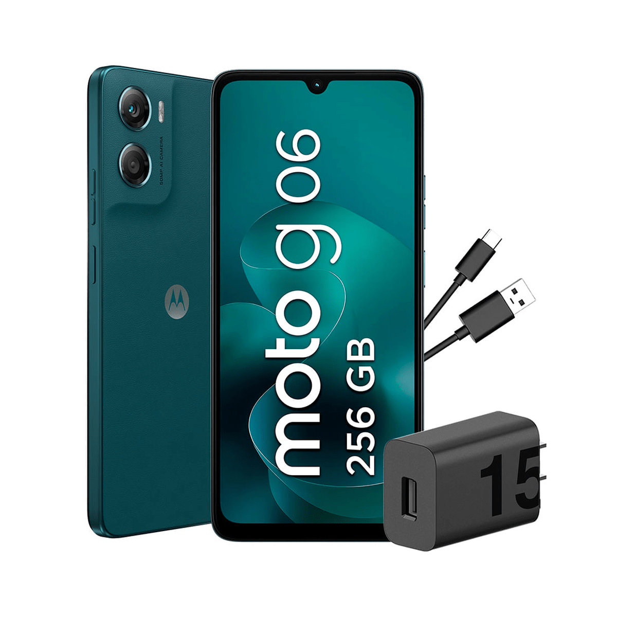 Celular Motorola Moto G06 4G 256GB Azul - Helio G81 Extreme, Pantalla 6.88