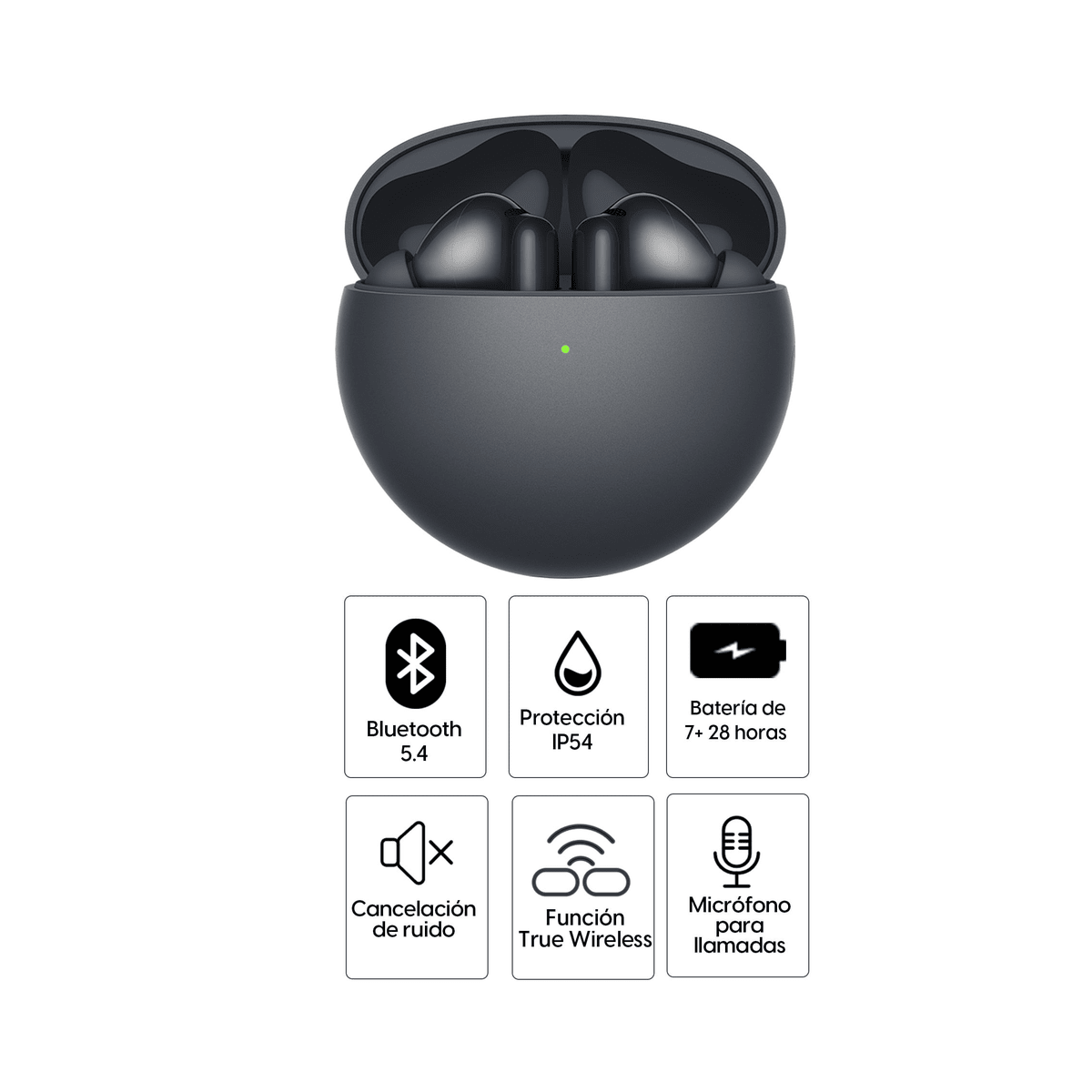 Audífonos True Wireless Huawei FreeBuds 7i Negro - ANC 4.0, Hasta 35 h e IP5410