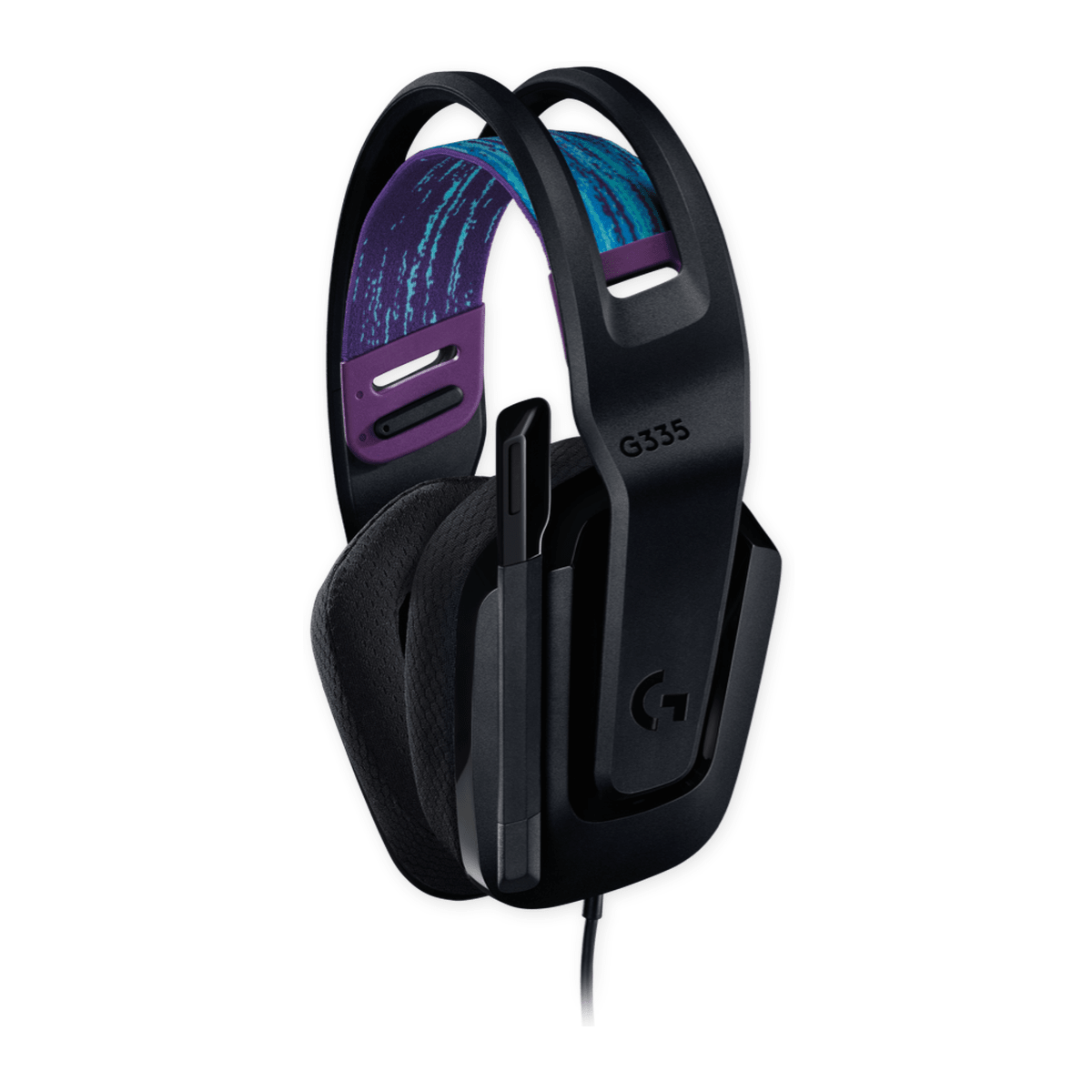 Audífonos Gamer Logitech G335 Negro - Drivers 40 mm, Mic Flip-to-Mute y Jack 3.5 mm2