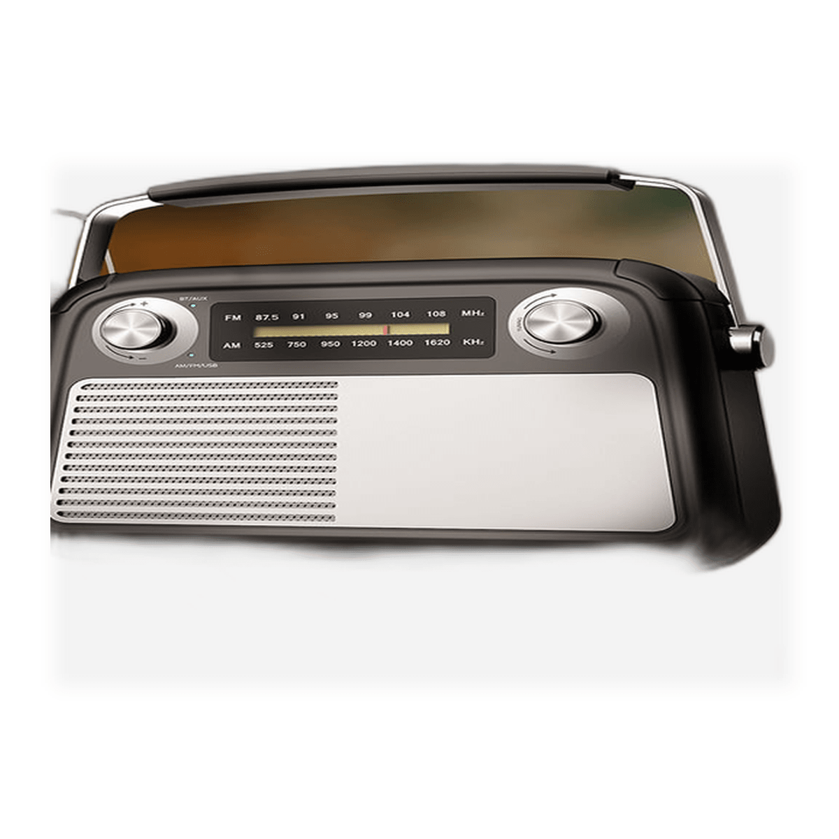 Radio Bluetooth Richards FB-R102 Negro - AM/FM, BT 5.3, USB, AUX y Diseño Retro3
