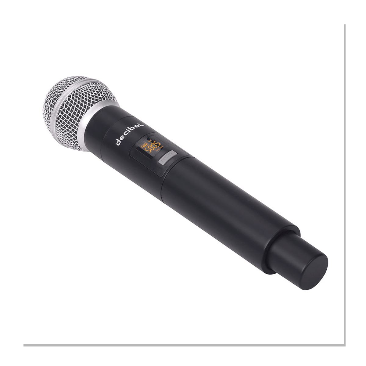 Micrófonos Inalámbricos Decibel FS-2023D Negro - UHF, Receptor Base LED y X2 Mic3
