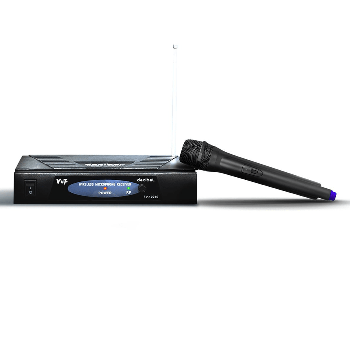 Micrófono Inalámbrico Decibel FV-1003S Negro - VHF, Receptor Base y 1 Mic4