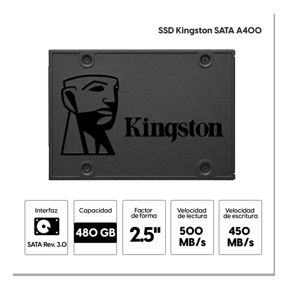 SSD Kingston A400 480GB 2.5