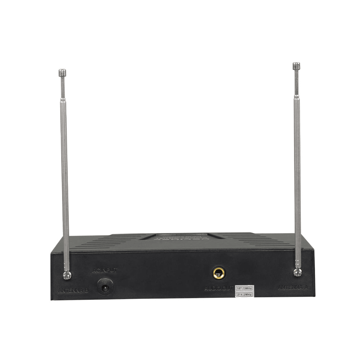 Micrófonos Inalámbricos Decibel FV-1003D Negro - VHF X2, Receptor Base y Cable4