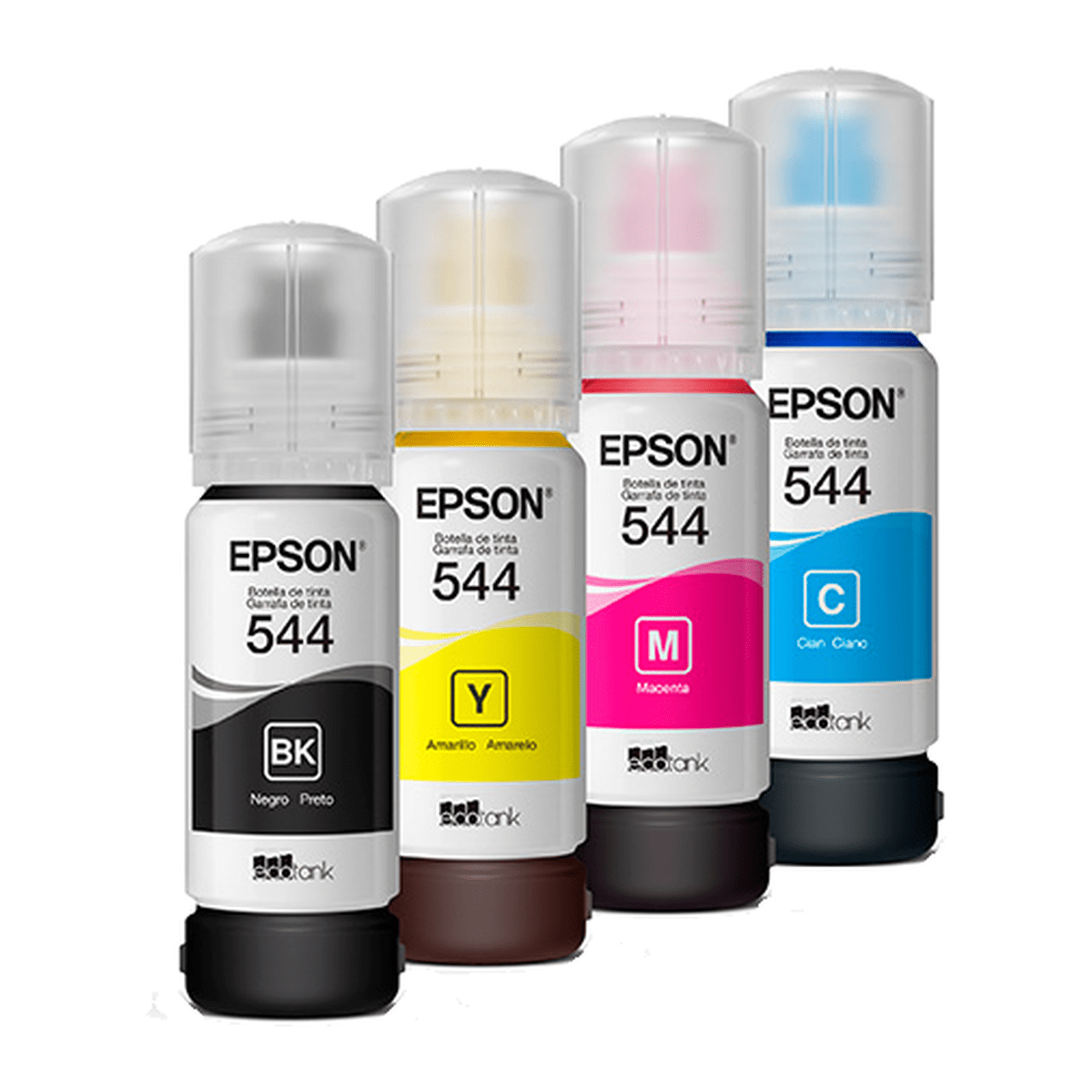 Pack Tintas Epson T544 x4 Botellas Originales - Negro, Cian, Magenta y Amarillo 65 ml4
