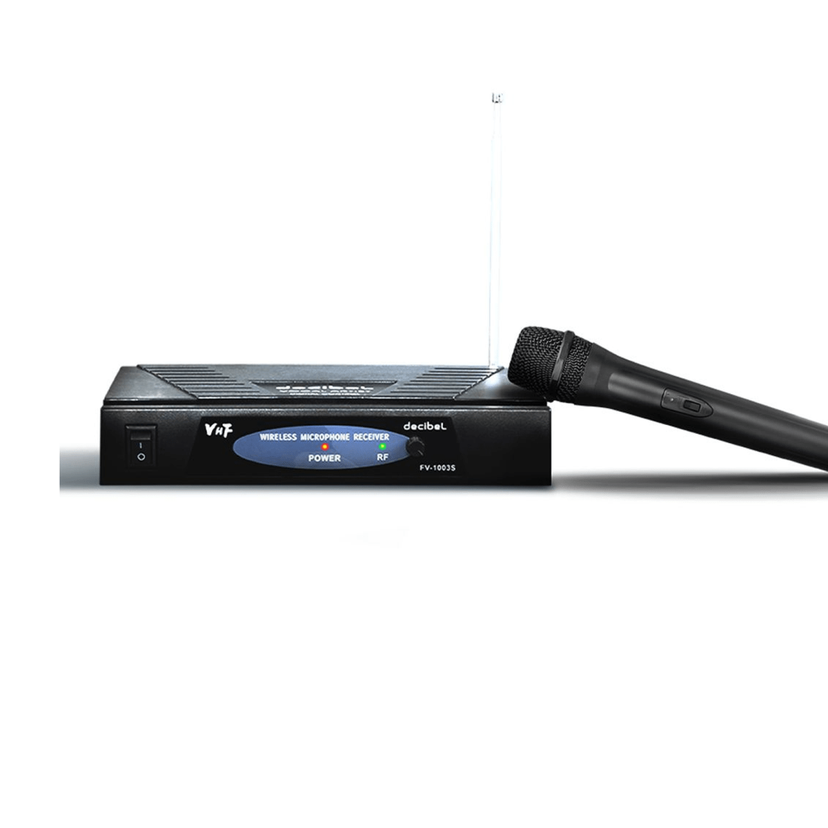 Micrófono Inalámbrico Decibel FV-1003S Negro - VHF, Receptor Base y 1 Mic5