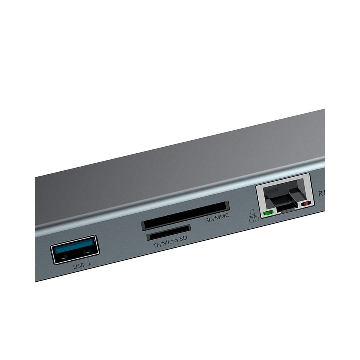 Hub Baseus Dockins Station 10 en 1 Gris - USB-C, HDMI 4K, VGA, PD 60W y Ethernet5