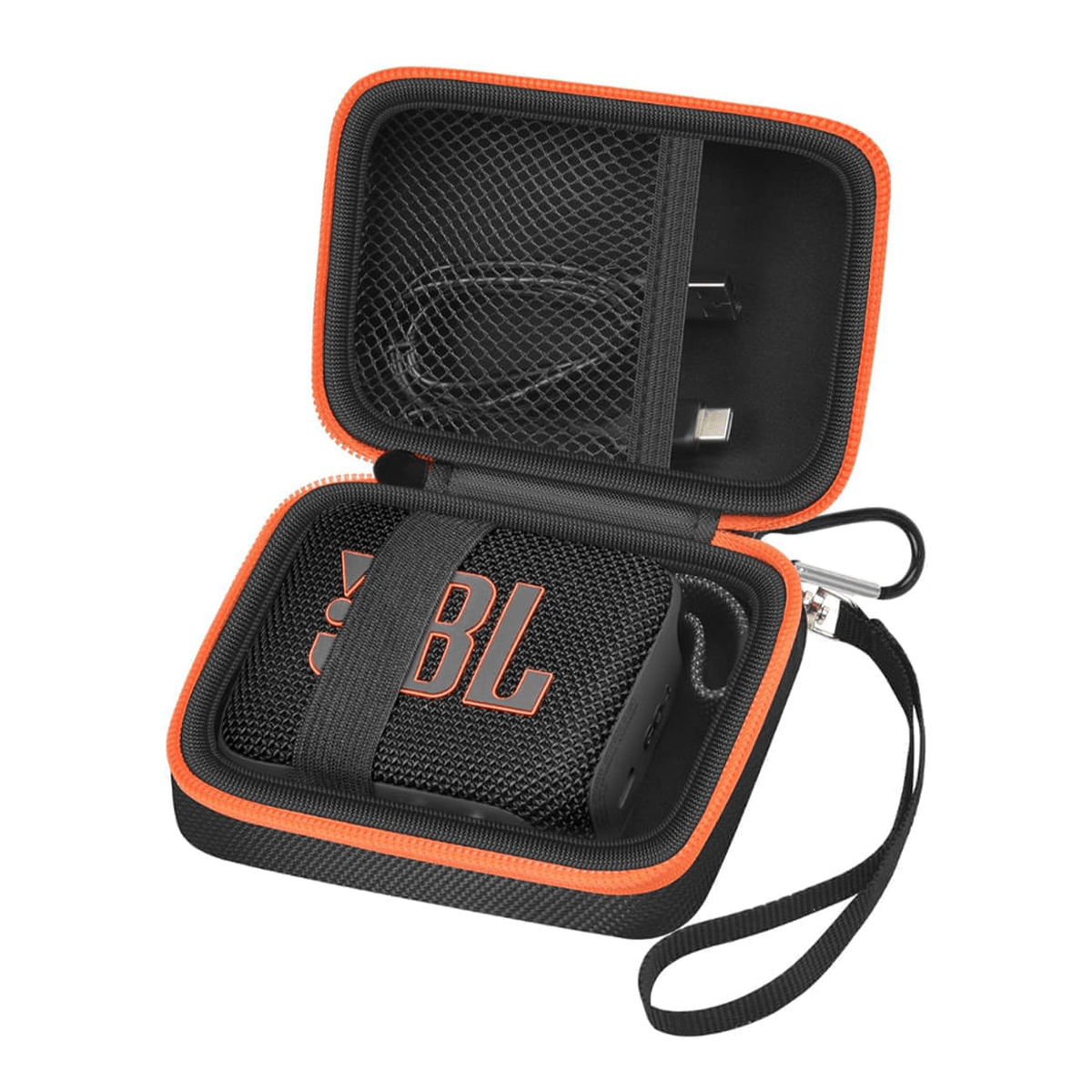 Estuche Roadtrip para Parlante JBL GO 4 Negro - Protección Portátil 13.5x9x6.5 cm5
