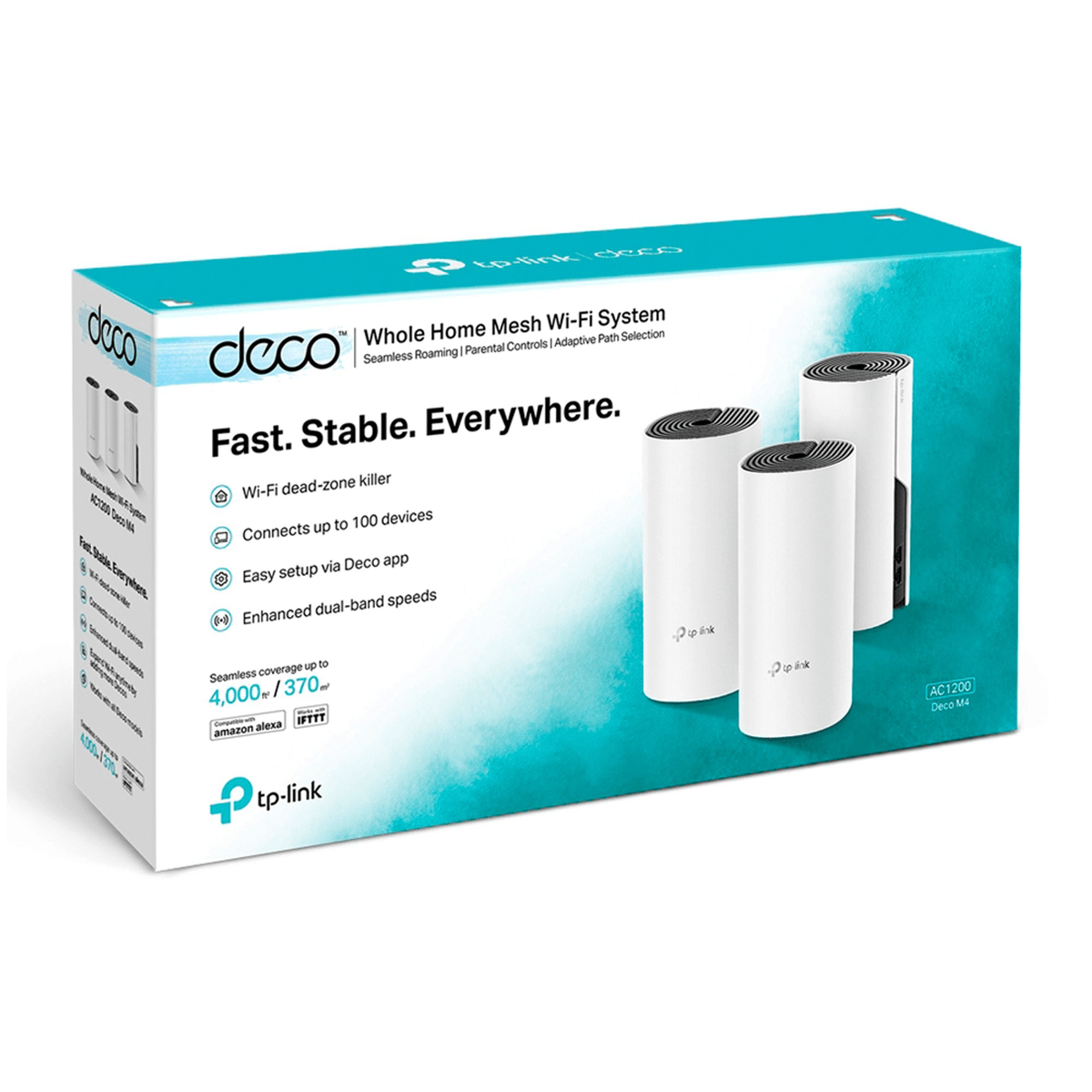 Sistema Wi-Fi Mesh TP-Link Deco M4 Pack x3 Blanco - AC1200 Doble Banda, hasta 370 m² y Gigabit5