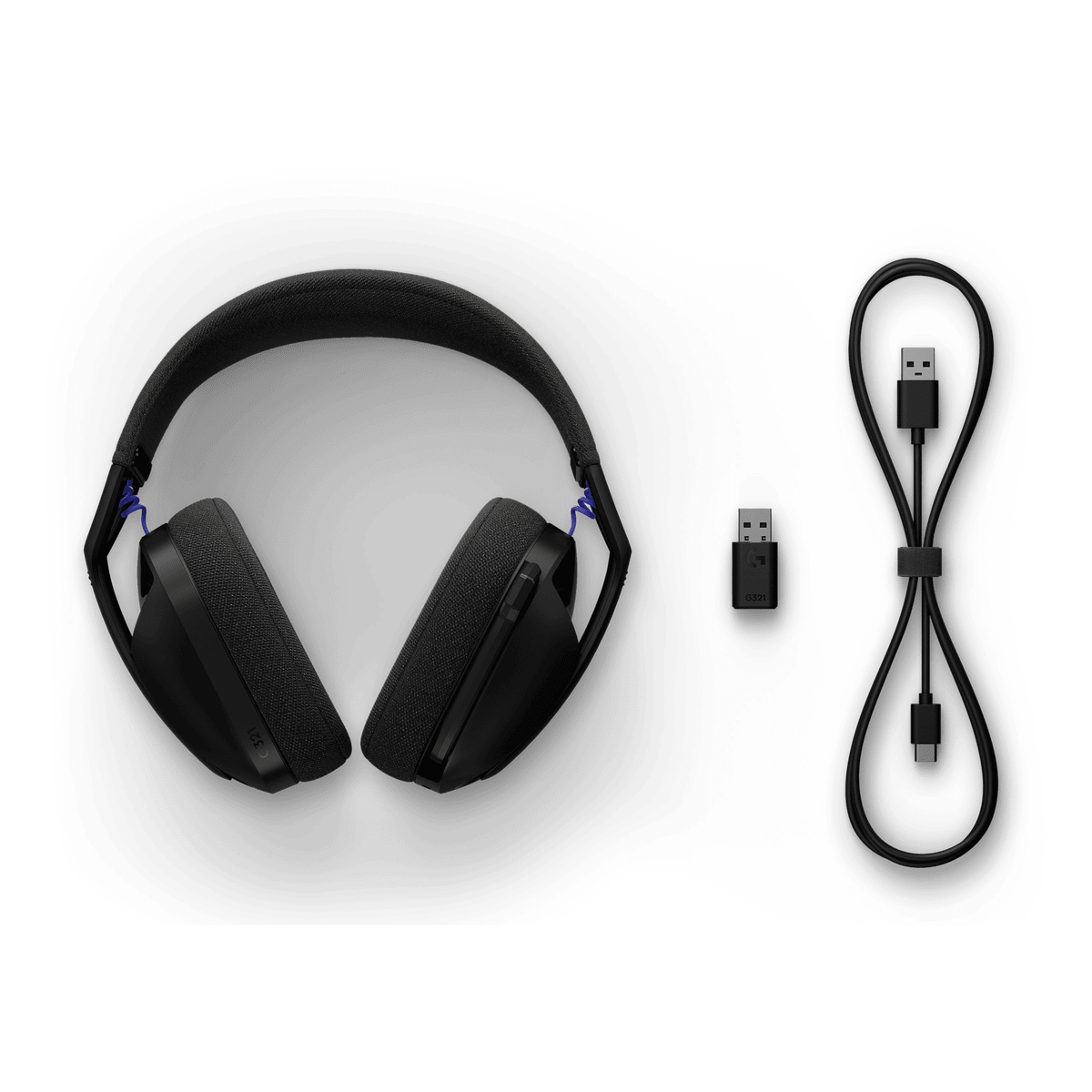 Audífonos Gamer Logitech G321 Negro - LIGHTSPEED, Bluetooth 5.2 y Mic Flip-to-Mute5