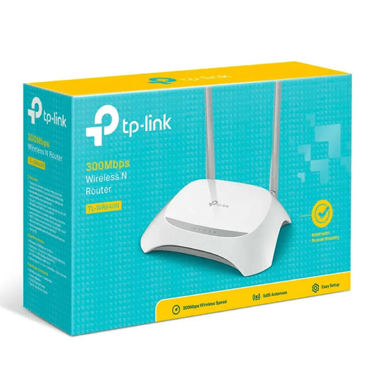 Router TP-Link TL-WR840N Blanco - Wi-Fi N300 2.4 GHz, 2 Antenas, 4 Puertos LAN y Modo WISP5