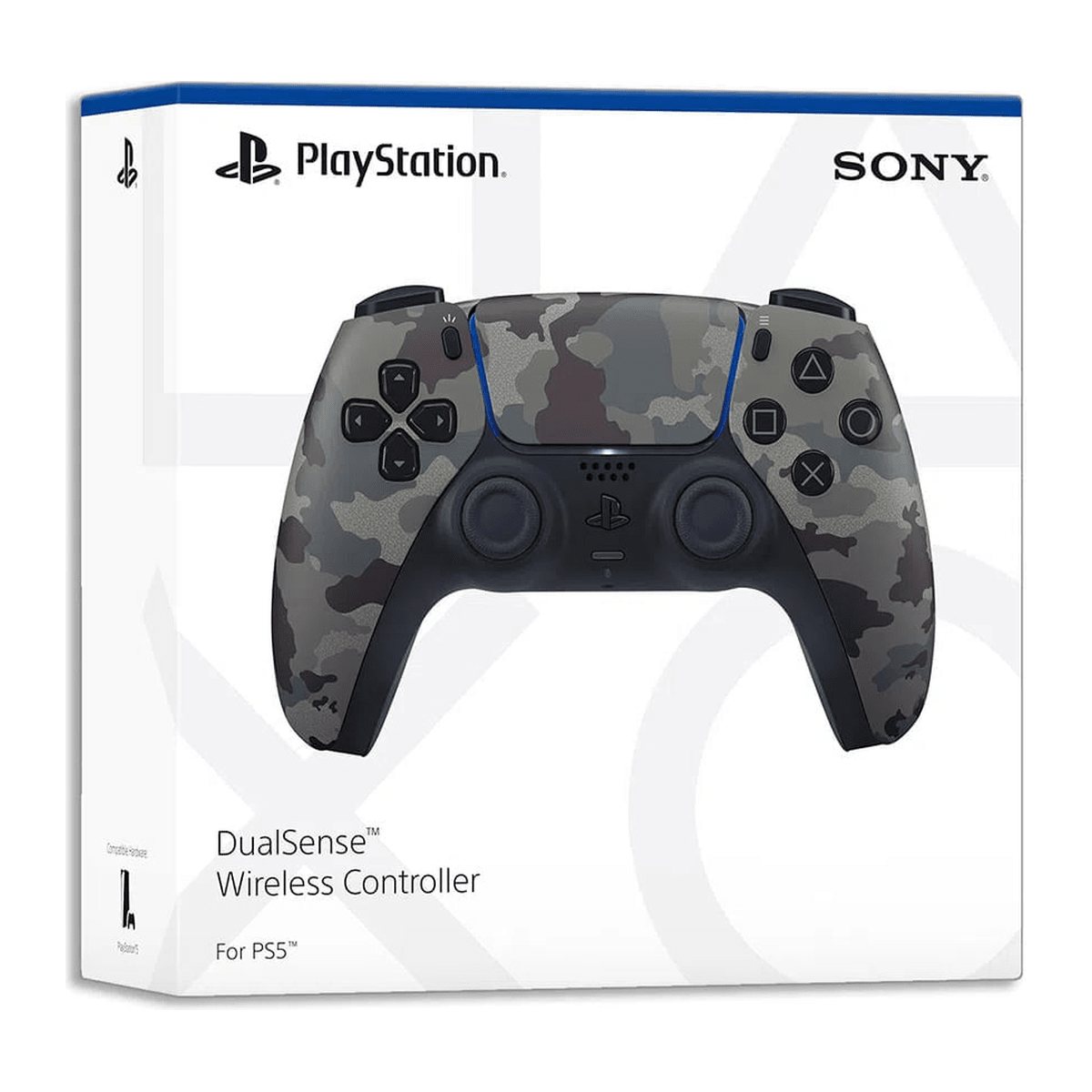 Mando PS5 DualSense Gris Camuflaje - Háptica, Gatillos Adaptativos y Bluetooth 5.15