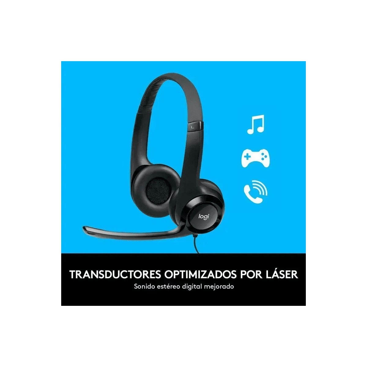 Combo Logitech H390 + MK250 Negro - Headset USB y Kit Teclado/Mouse Inalámbrico6