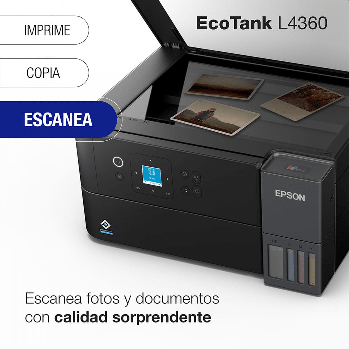 Impresora Multifuncional Epson EcoTank L4360 Negro - Wi-Fi, Dúplex Automático y Tanques de Tinta5