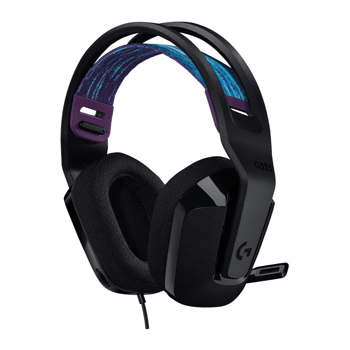 Audífonos Gamer Logitech G335 Negro - Drivers 40 mm, Mic Flip-to-Mute y Jack 3.5 mm5