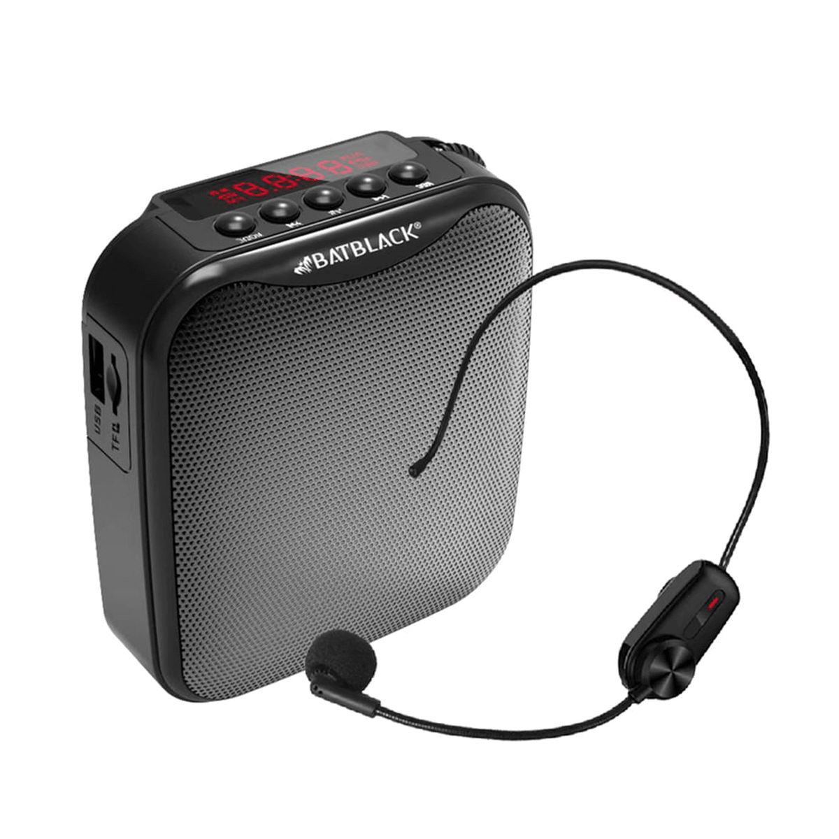 Amplificador de Voz Batblack BT-V317 Negro - Vincha, 100W, Bluetooth y Micro SD5