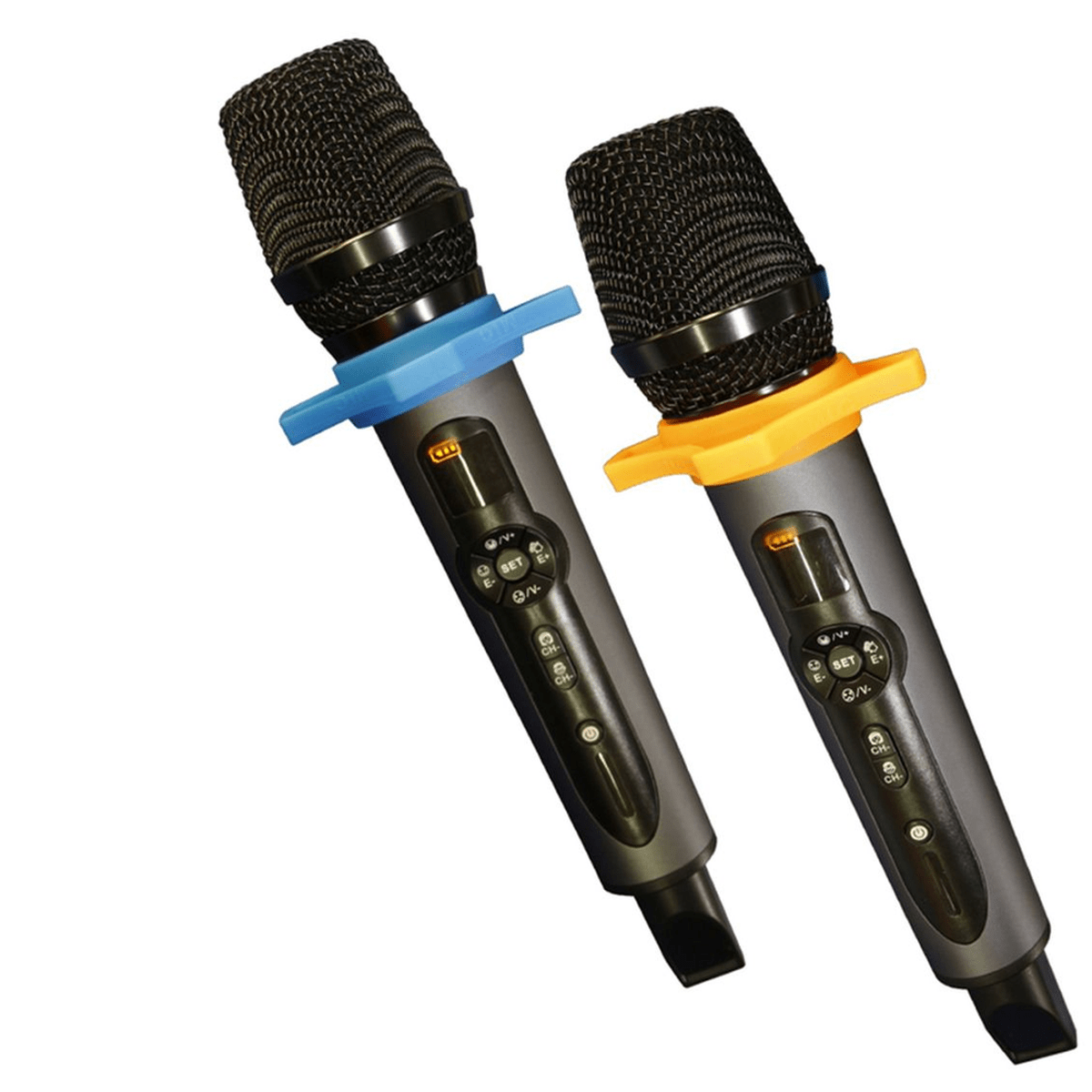 Micrófonos Inalámbricos Batblack BT-Q2M Negro - UHF X2, Receptor Recargable y 50 m5