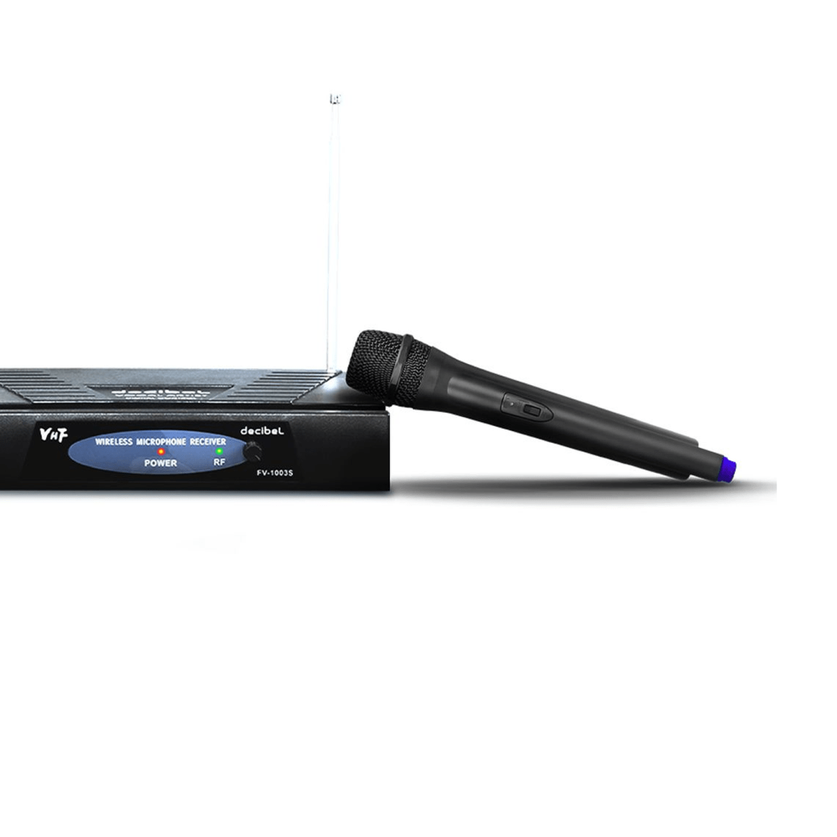 Micrófono Inalámbrico Decibel FV-1003S Negro - VHF, Receptor Base y 1 Mic6