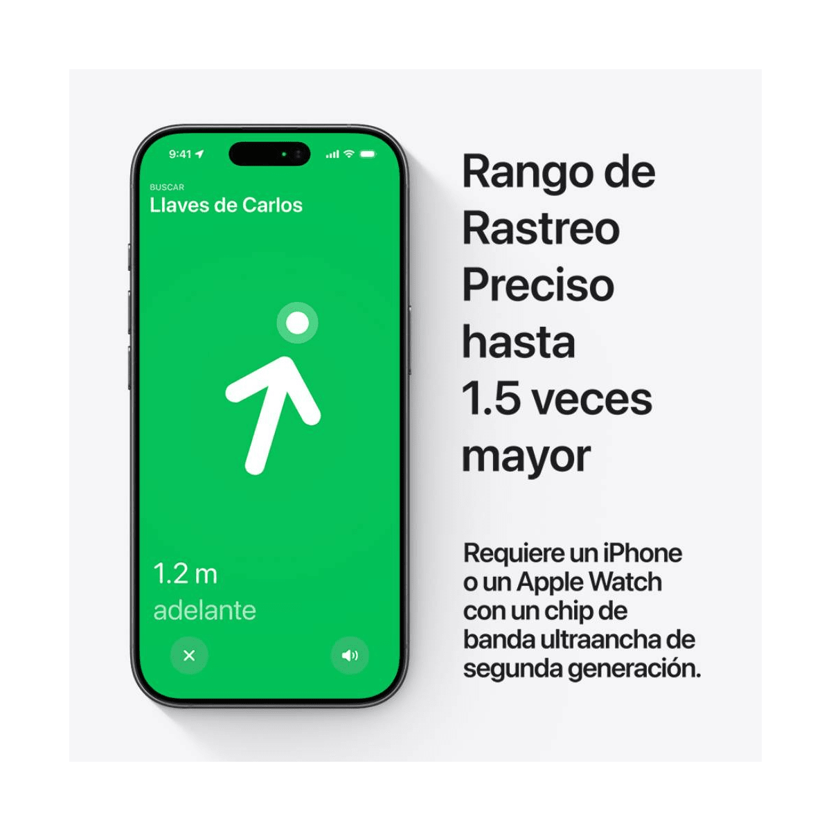 Localizador Apple AirTag 2da Gen Blanco - Bluetooth, UWB, IP67 y Pila CR20326