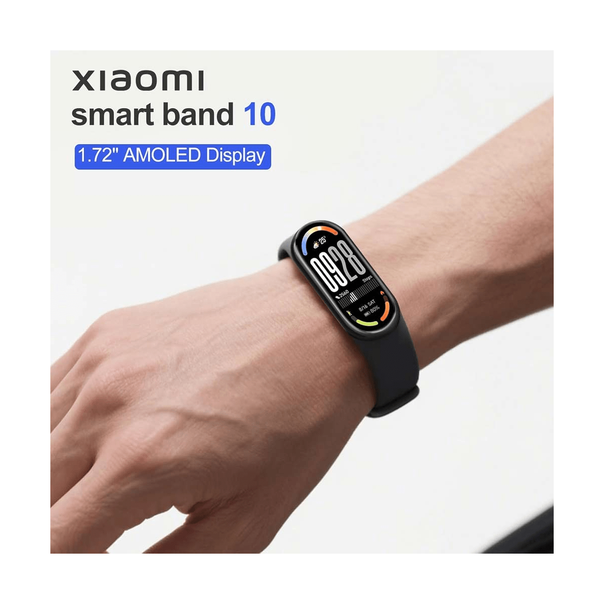 Smartband Xiaomi Smart Band 10 Negro Medianoche - Pantalla AMOLED 1.72