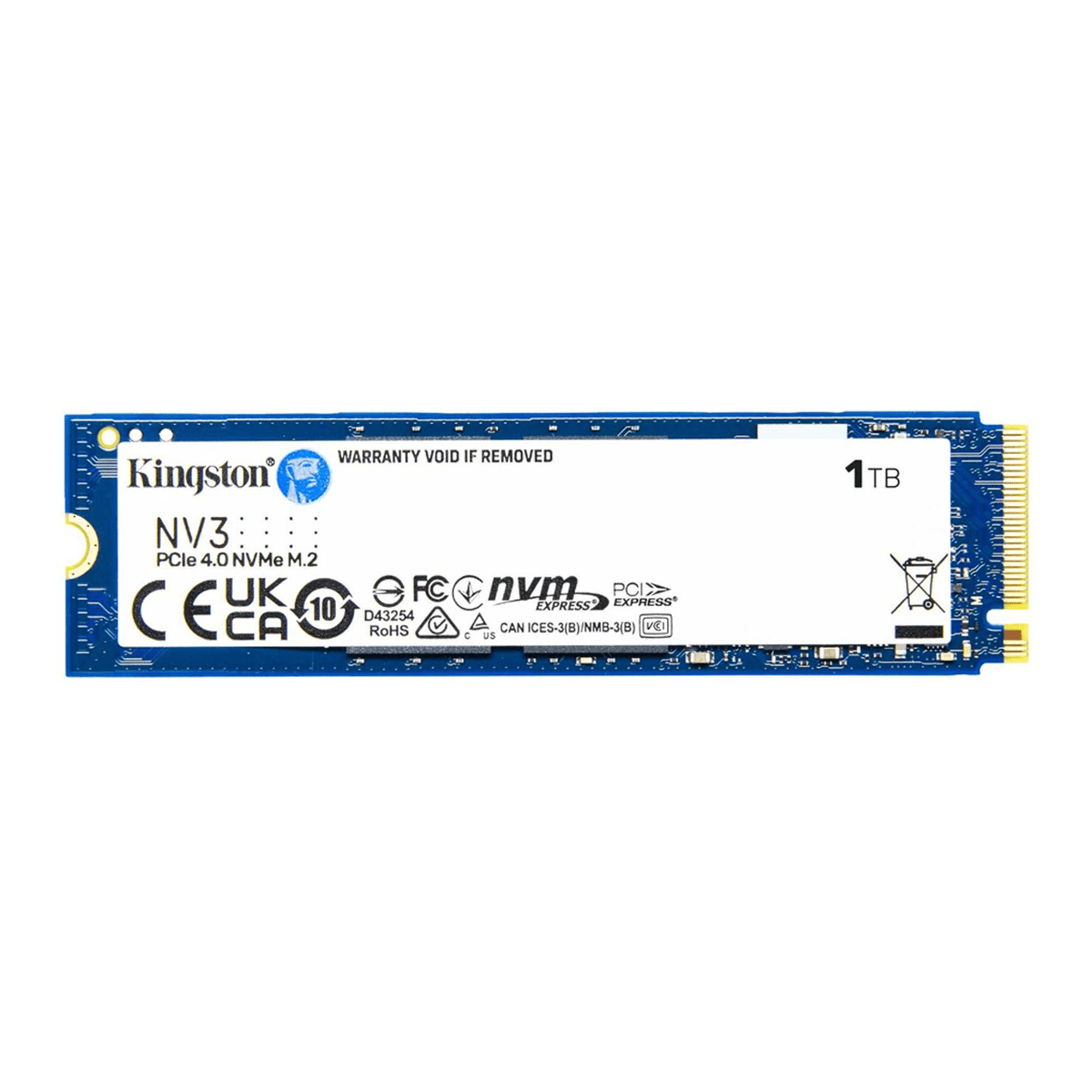 SSD Kingston NV3 1TB M.2 NVMe PCIe 4.0 - Hasta 6000 MB/s Lectura6