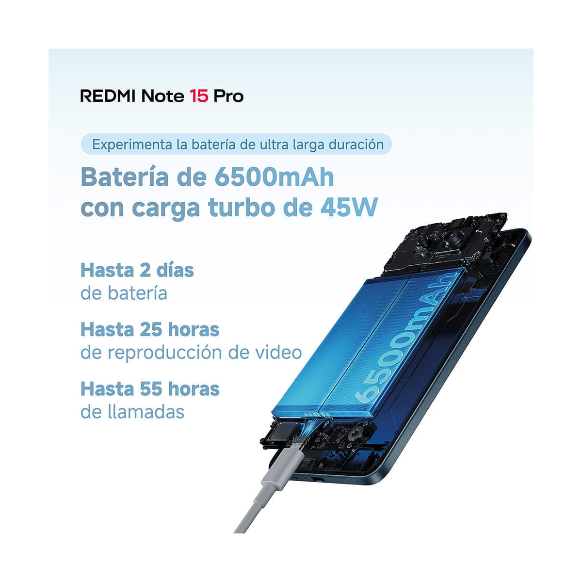 Celular Xiaomi Redmi Note 15 Pro 4G 256GB Negro - Helio G200 Ultra, Pantalla 6.77
