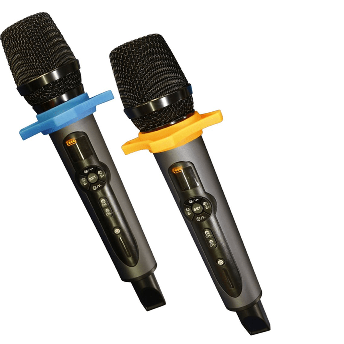 Micrófonos Inalámbricos Batblack BT-Q2M Negro - UHF X2, Receptor Recargable y 50 m6