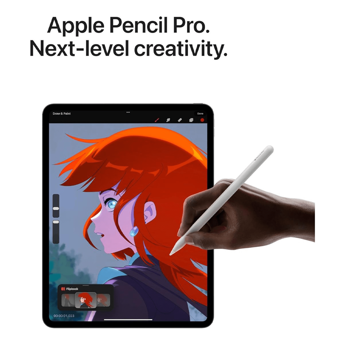 Apple Pencil Pro Blanco - Squeeze, Barrel Roll, Haptic, Hover y Find My6
