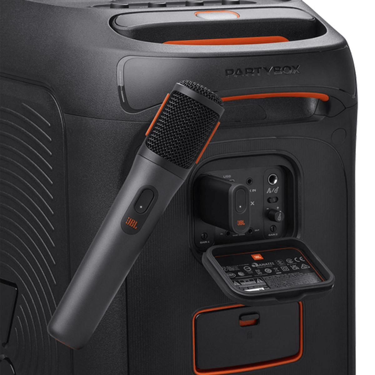 Micrófonos Inalámbricos JBL PartyBox Wireless Mic X2 Negro - 2 Mics, 20h y 30 m6