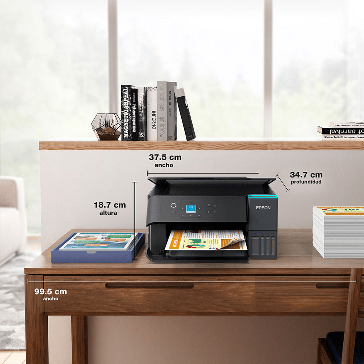 Impresora Multifuncional Epson EcoTank L4360 Negro - Wi-Fi, Dúplex Automático y Tanques de Tinta6
