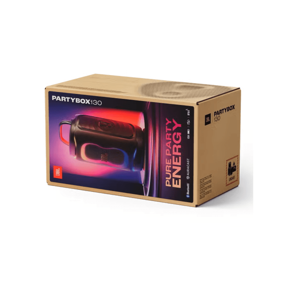 Parlante Bluetooth JBL PartyBox 130 Negro [Lanzamiento 2026] - 200W, BT 6.0, 15h e IPX46