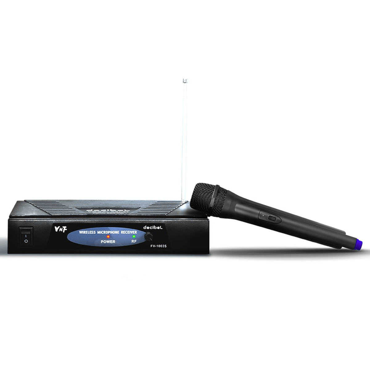 Micrófono Inalámbrico Decibel FV-1003S Negro - VHF, Receptor Base y 1 Mic7