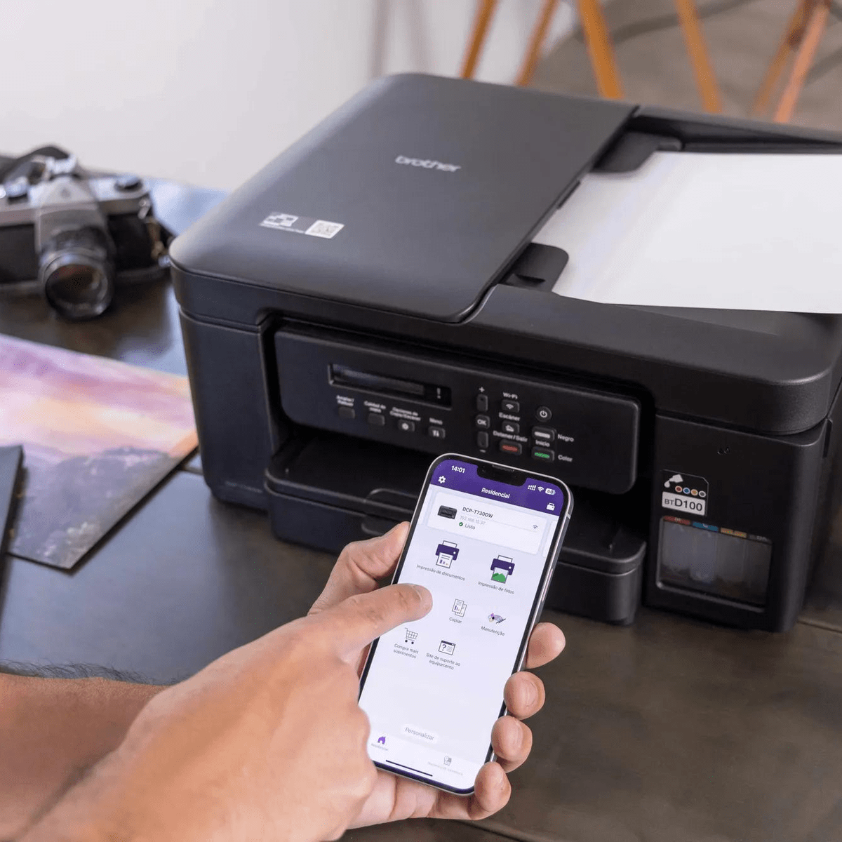 Impresora Multifuncional Brother DCP-T730DW Negro - Wi-Fi, Dúplex, ADF y Tanques de Tinta7