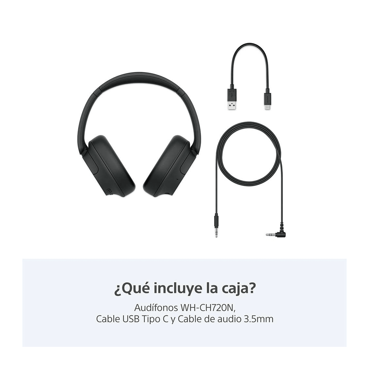 Audífonos Bluetooth Sony WH-CH720N Negro - ANC, Hasta 35 h y Driver 30 mm7