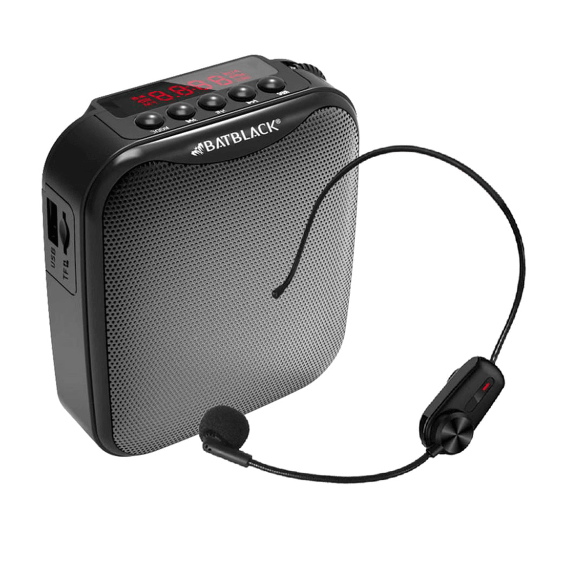 Amplificador de Voz Batblack BT-V317 Negro - Vincha, 100W, Bluetooth y Micro SD7