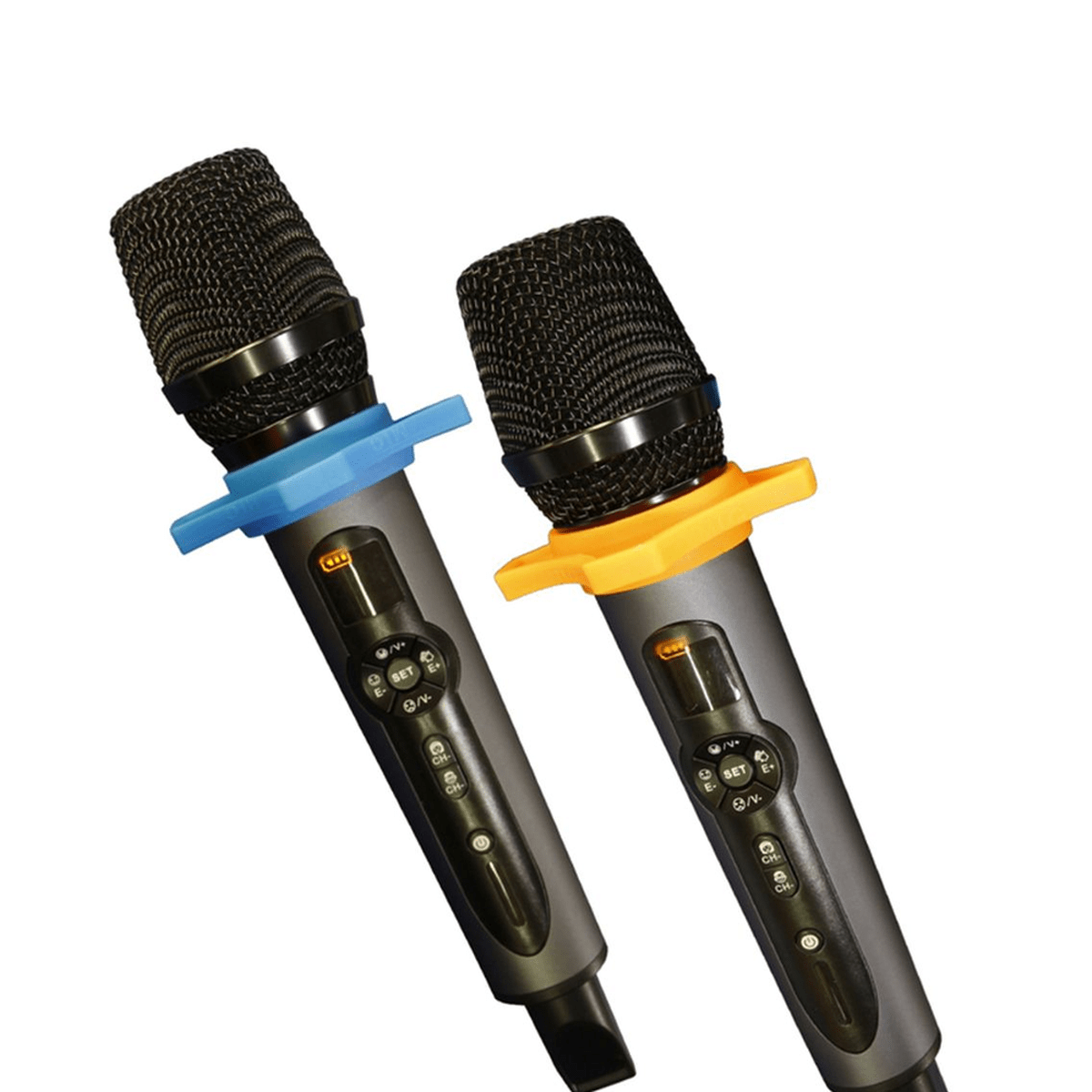 Micrófonos Inalámbricos Batblack BT-Q2M Negro - UHF X2, Receptor Recargable y 50 m7