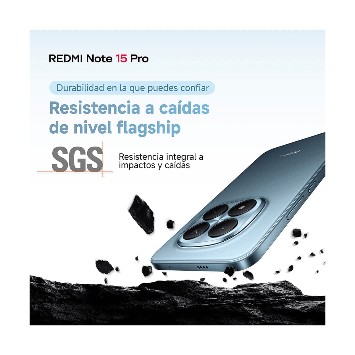 Celular Xiaomi Redmi Note 15 Pro 4G 256GB Negro - Helio G200 Ultra, Pantalla 6.77